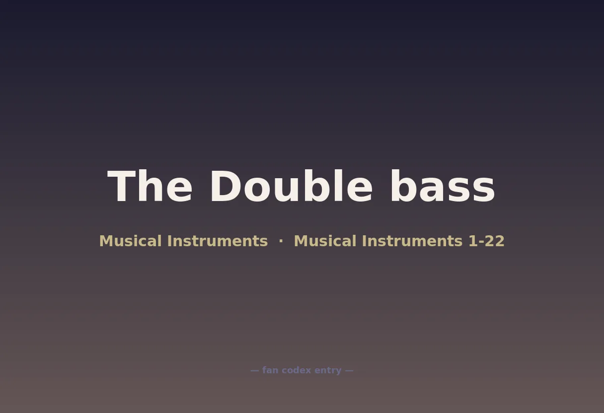 The Double bass
